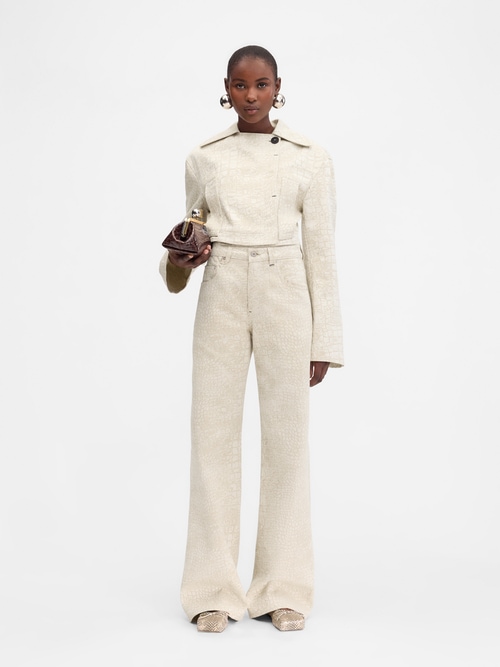 The wide de-Nîmes denim pants