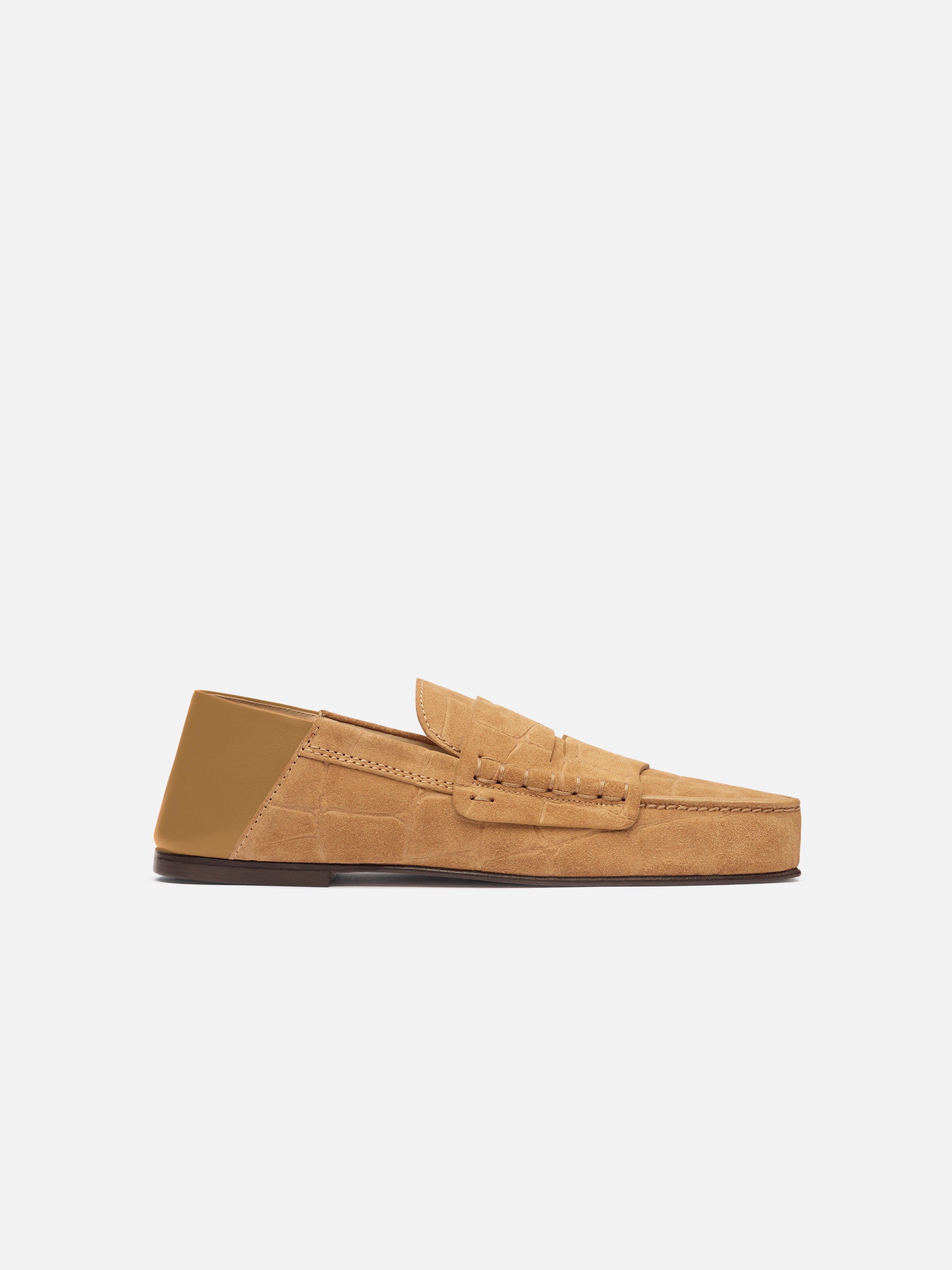 Jacquemus Brown Leather Slip-On Loafers