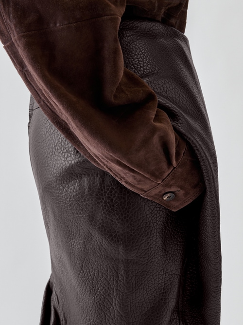The Cubisto leather skirt
