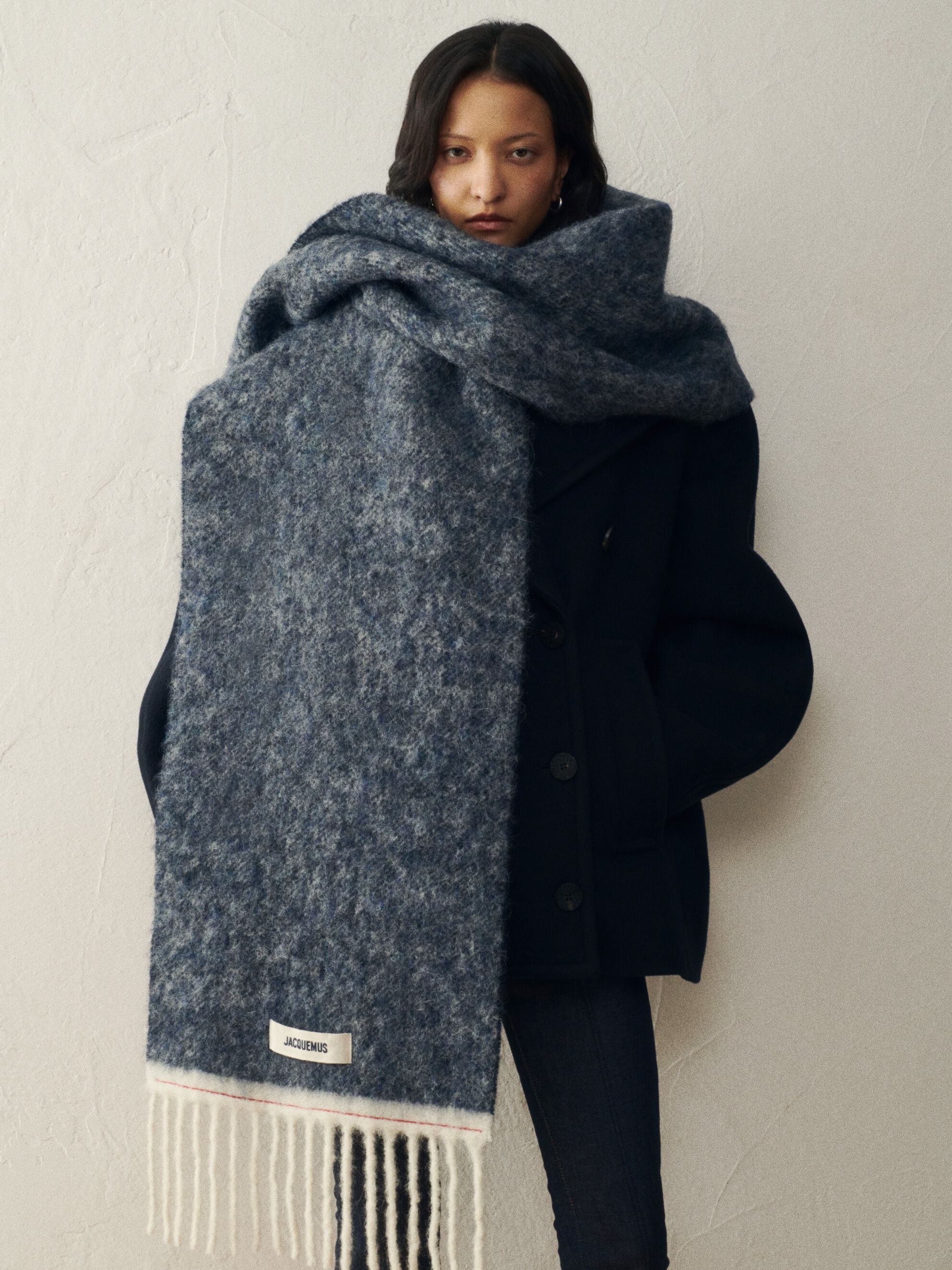 The Carro scarf | Navy | JACQUEMUS