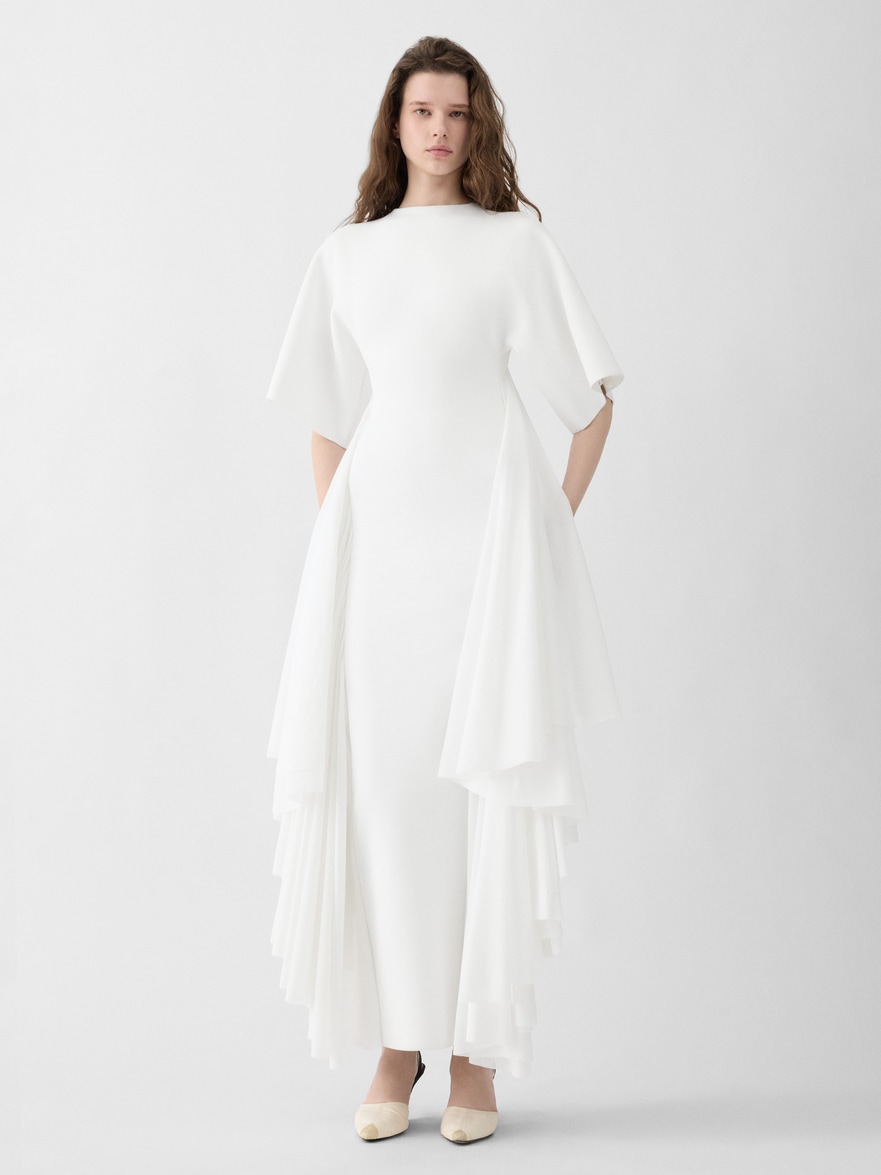 Jacquemus The Mistral Knit Dress In White
