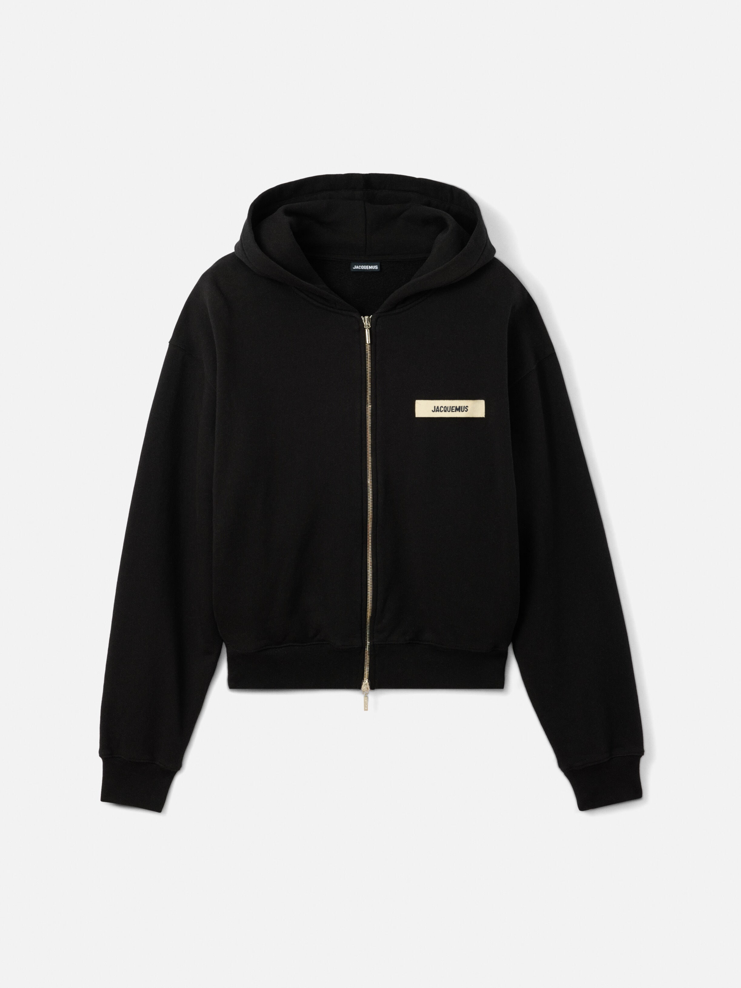 JACQUEMUS ブラックパーカー フード付き The Gros Grain zipped hoodie by JACQUEMUS | Official website