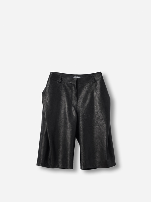 The Cubisto leather shorts