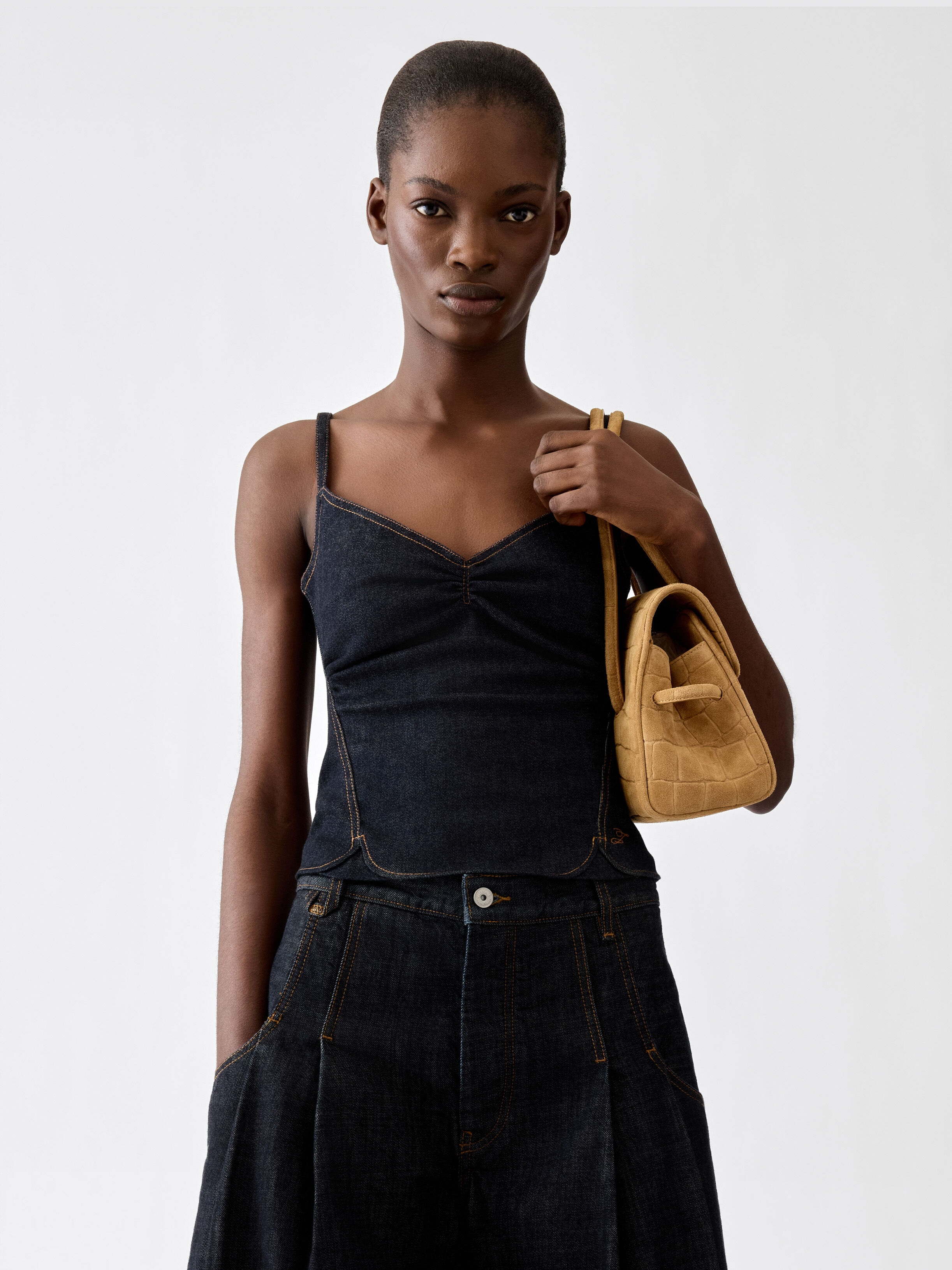 The de-Nîmes Pina denim top by JACQUEMUS | Official website
