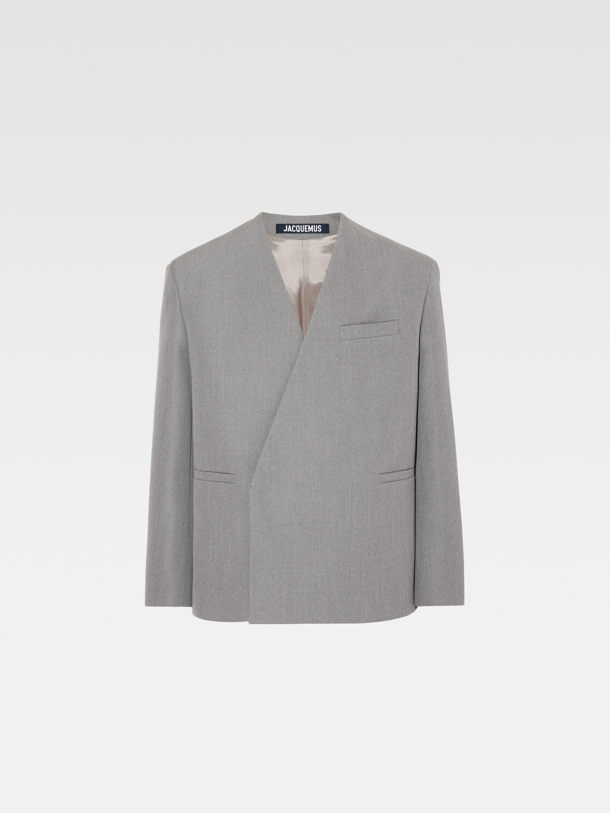 JACQUEMUS ノーカラージャケット Jacquemus ノーカラー ジャケット | ブラック | FARFETCH JP JACQUEMUS