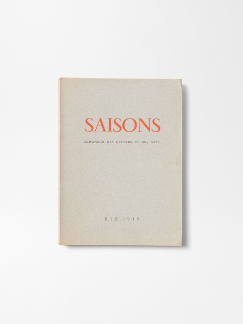 "Saisons - Almanach des lettres et des arts - &Eacute;t&eacute; 1945"