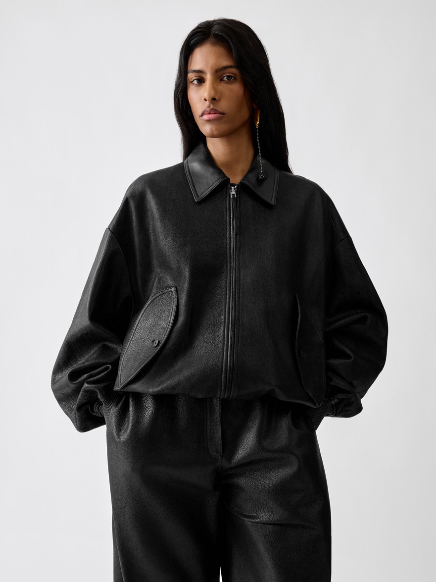 The Losange leather jacket by Jacquemus