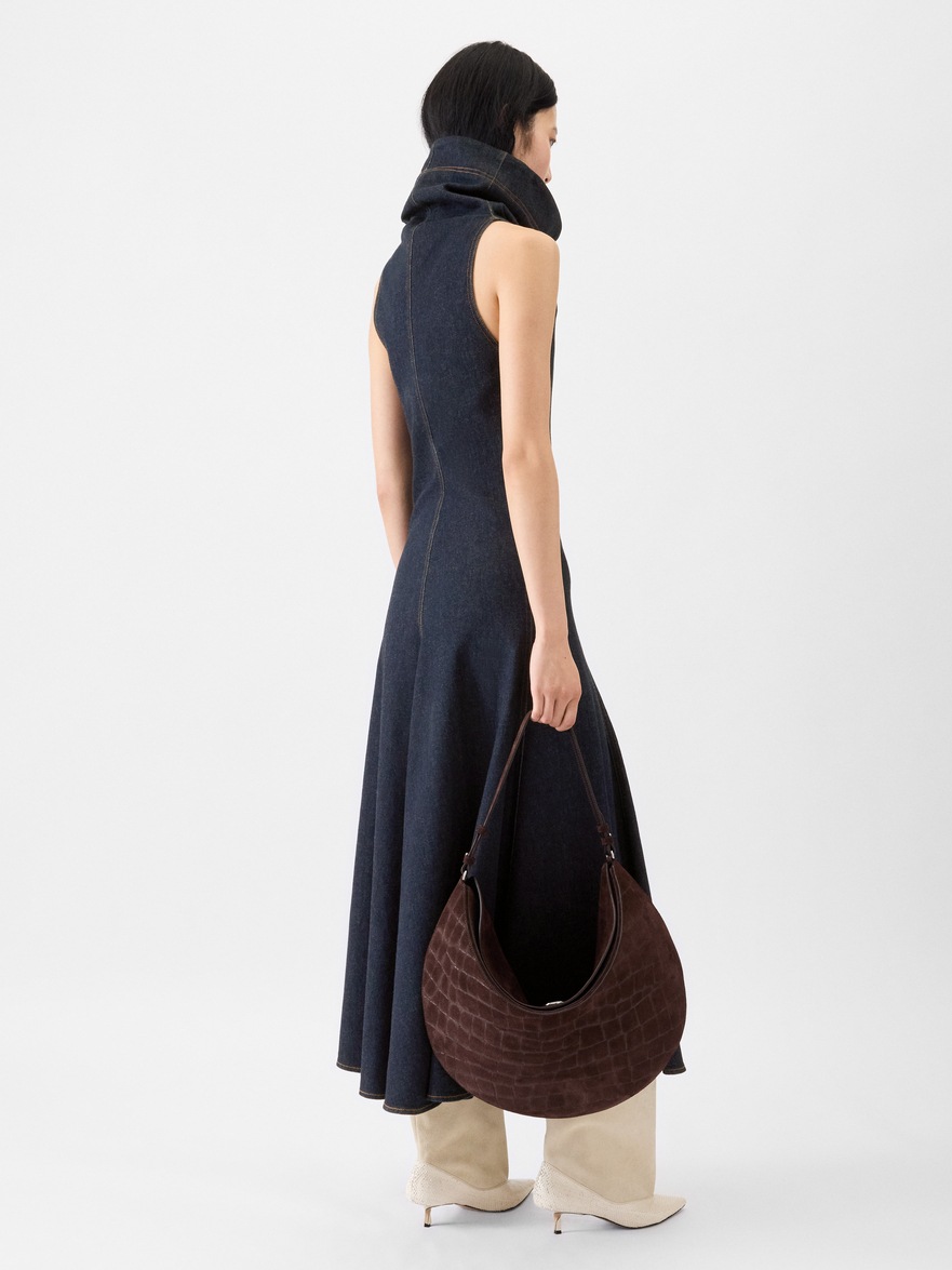 jacquemus denim dress La Robe De-Nmes Spoglio denim bustier dress in blue - Jacquemus