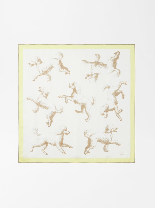 Le grand foulard Caniche