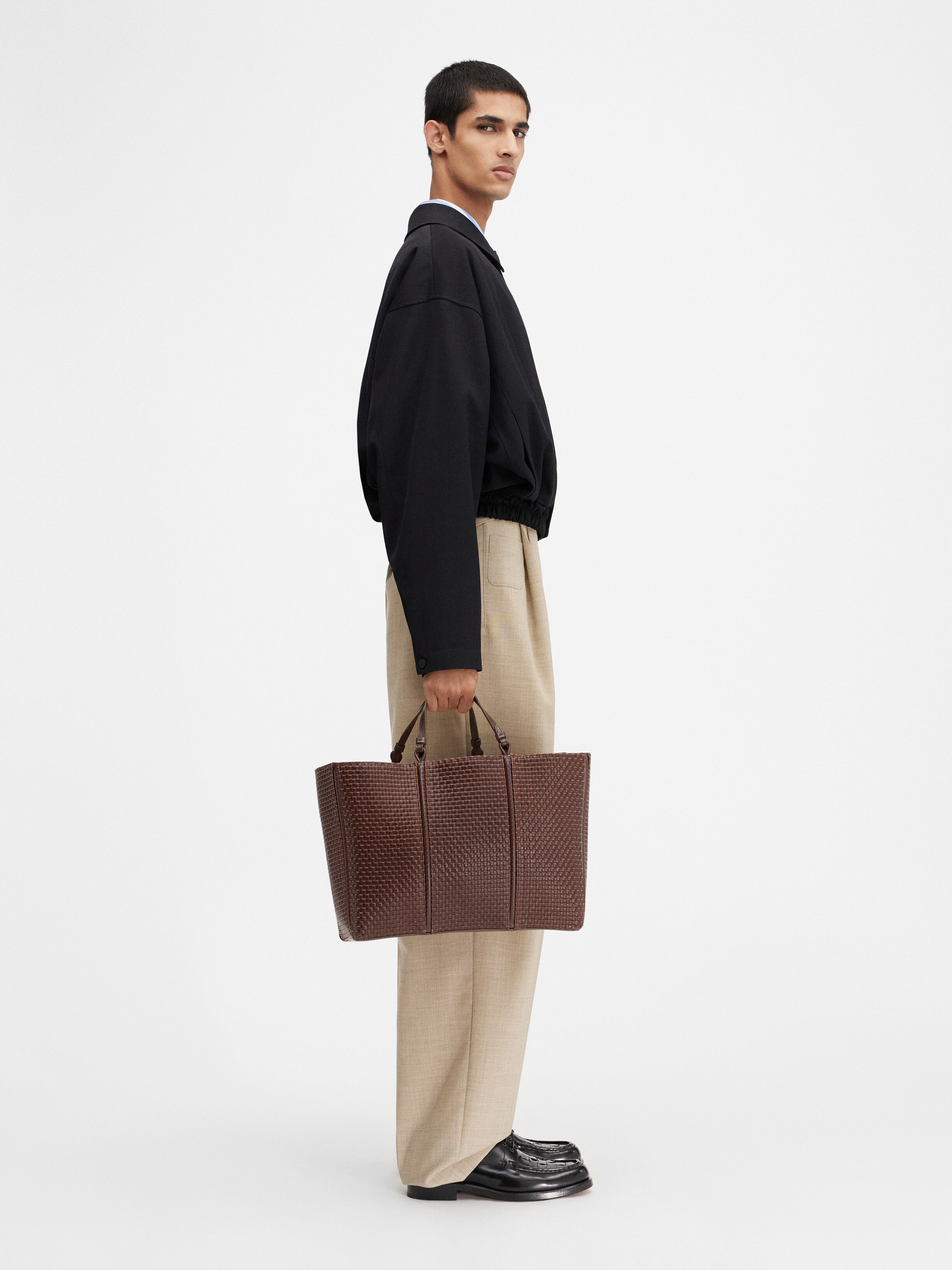 jacquemus　ジャックムス　バルーン　ジャケット　34　ブラウンB3133 JACQUEMUS（ジャックムス）カジュアルジャケット 茶 サイズ:46(M位