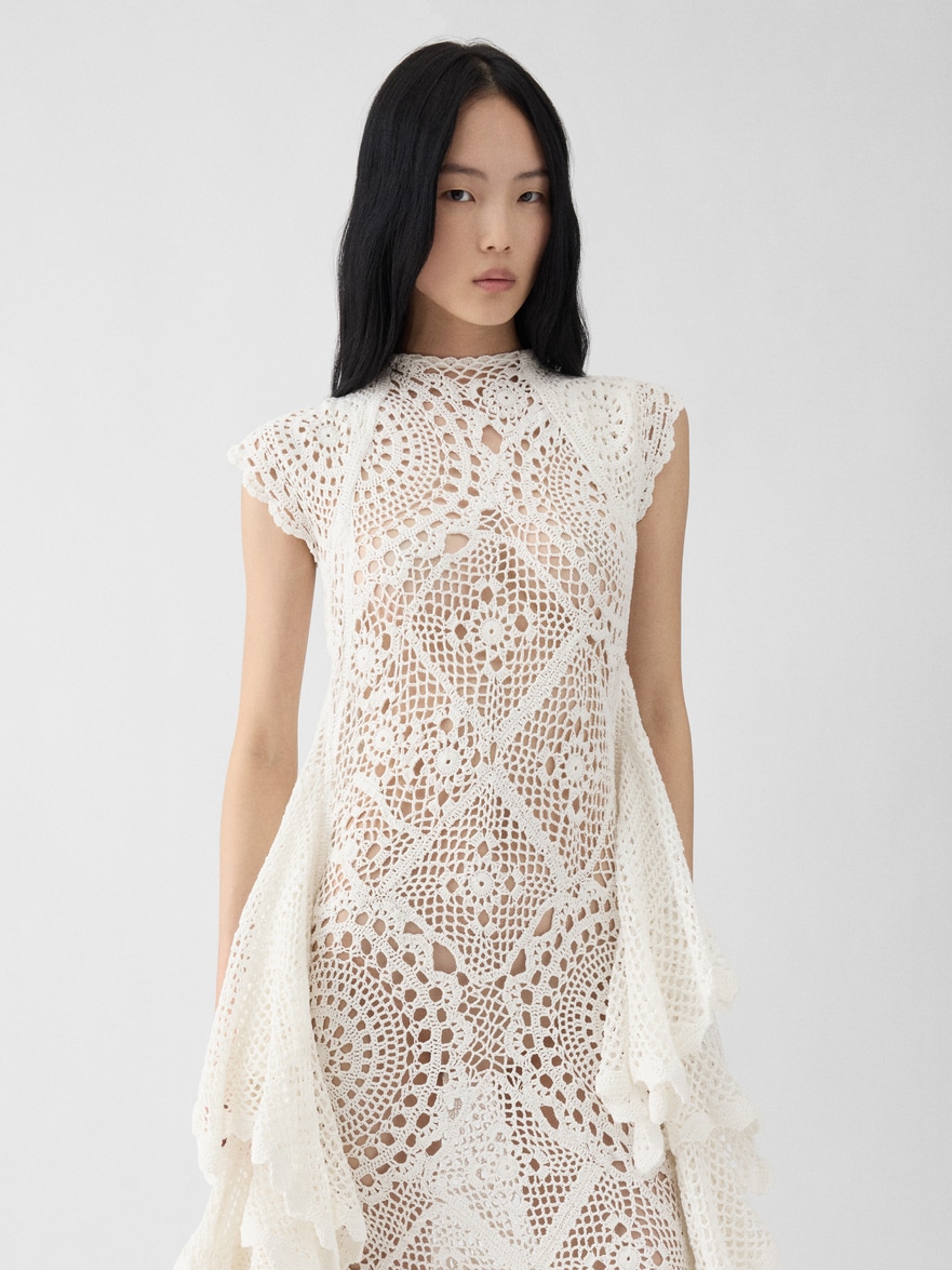 jacquemus lace dress Jacquemus La Robe Mazzolu Custom Dress Just listed second hand on the marketplace #jacquemus #weddingdress