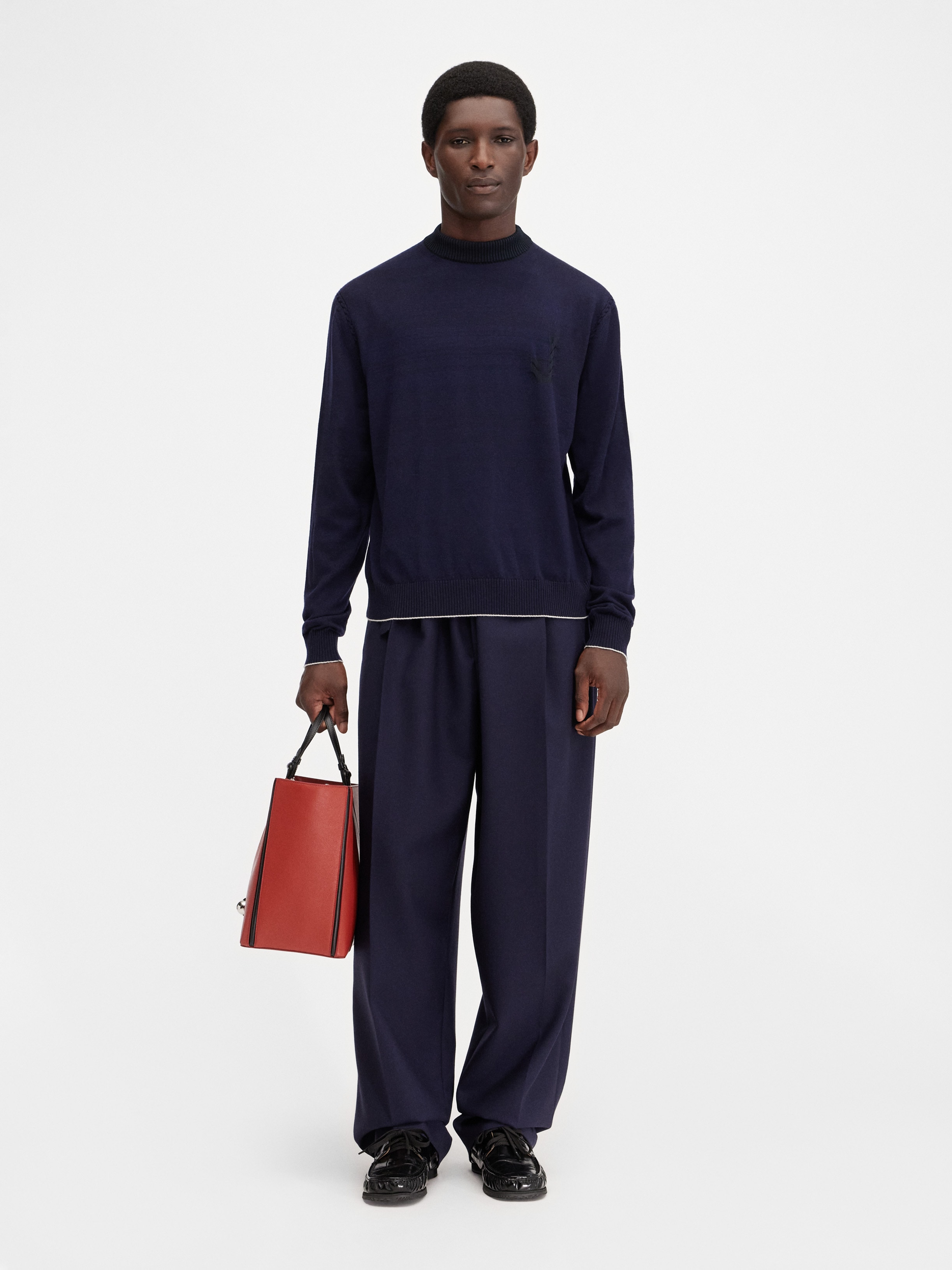 【新品】JACQUEMUS ネイビー　セーター The Tricot knit by JACQUEMUS | Official website
